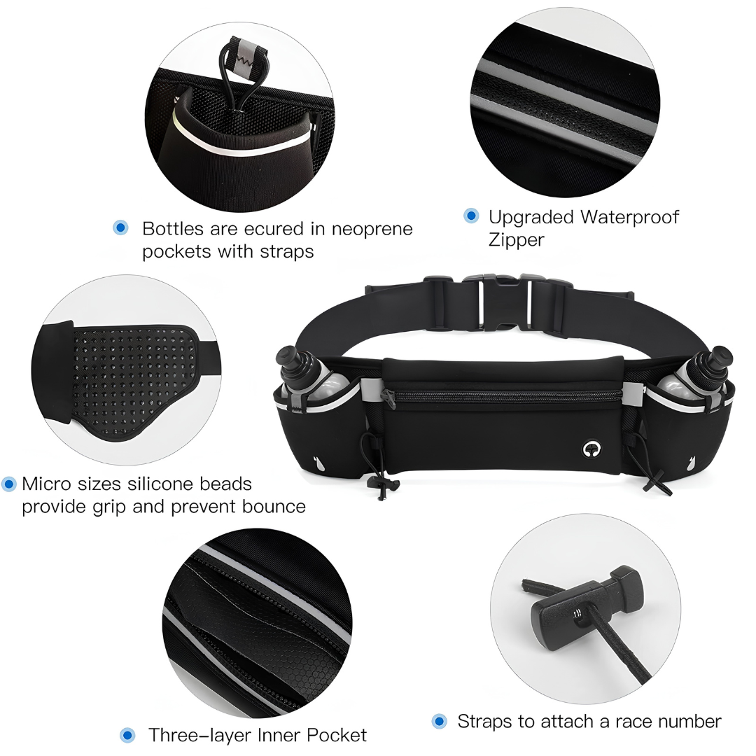 Sevune™ Hydro Runner Belt – zero bounce fit for marathon and trail runners