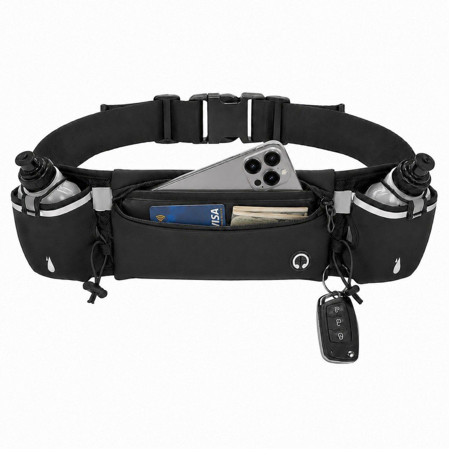 Sevune™ Hydro Runner Belt – secure phone pocket and adjustable waist strap