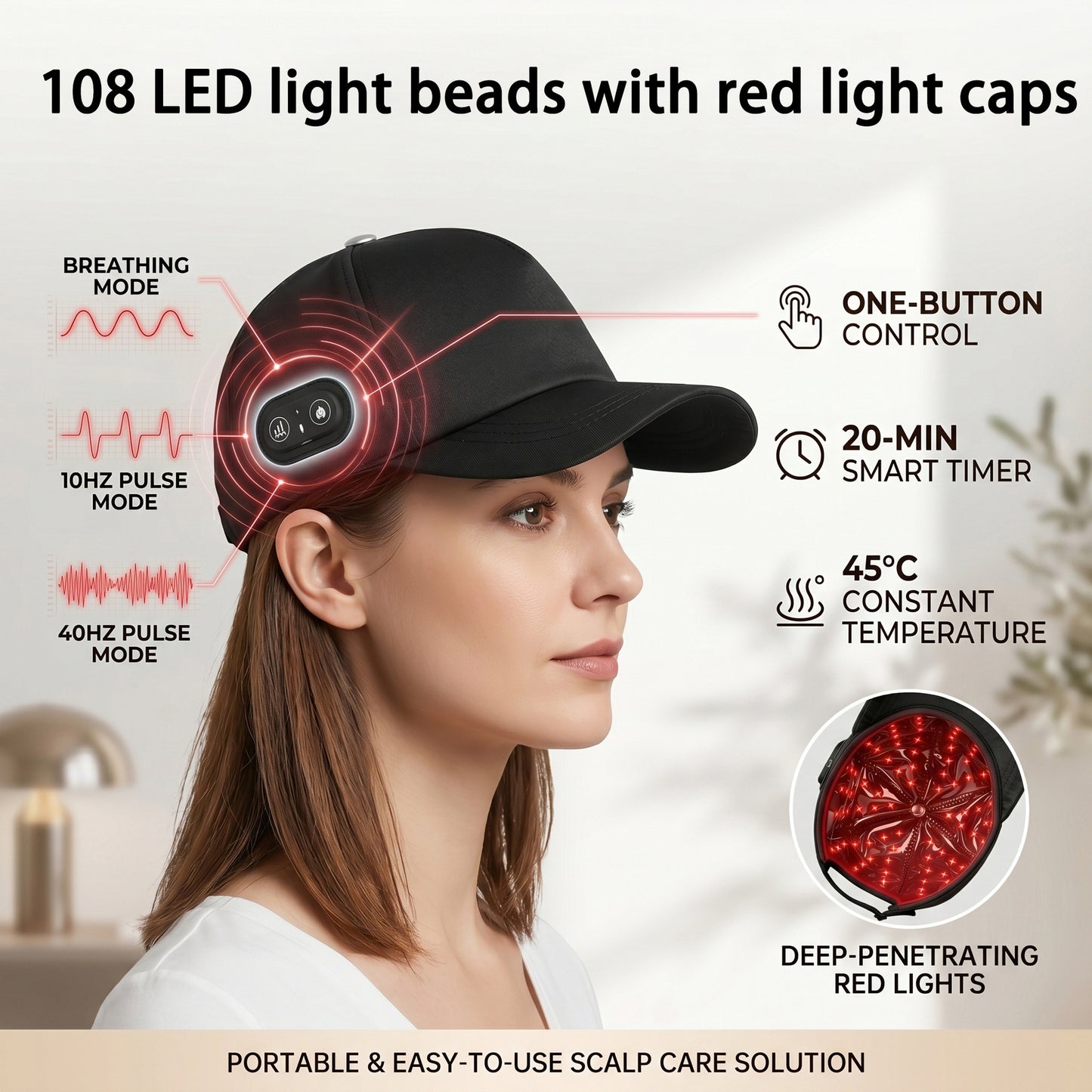 Sevune™ — Red Light Therapy Regrowth Cap