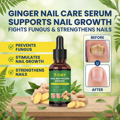 Sevune nail serum ingredients - ginger root supports nail growth and fights fungus